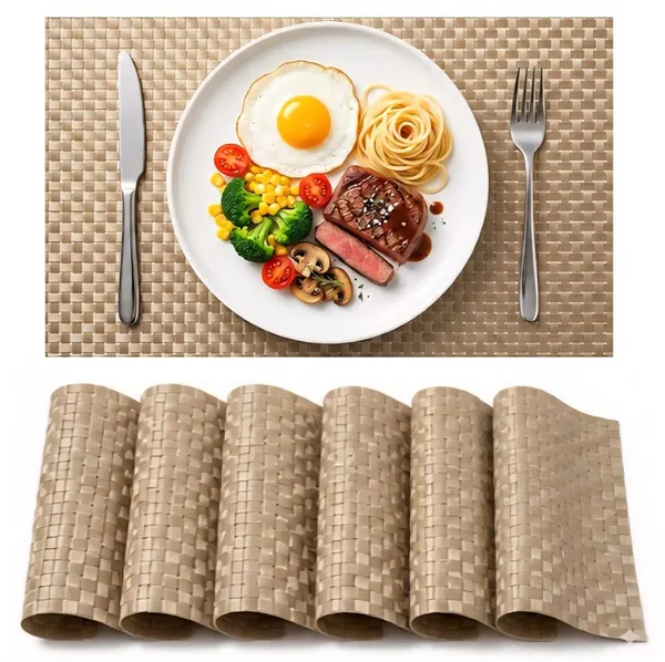 Dribble_Premium_Anti_Uv_Mesh_Woven_Pvc_Table_Placemats_Set_Of_6_Non_Slip_Heat_Resistant_Washable_Dining_Table_Mats_For_Kitchen_Dining_Office_45Cm_X_30Cm_Durable_Textured_Design_Golden