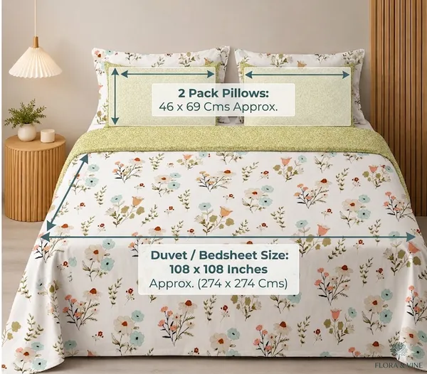 Dribble_King_Size_Bedsheet_210_TC_with_2_Pillow_Covers_�_108_x_108_Inches_Extra_Large_Double_Bed_Sheet_�_Soft_Cotton_Feel_Breathable_Printed_Bedding_Set_for_Bedroom_Home_Hotel_Design_-_Earthy_Elegance