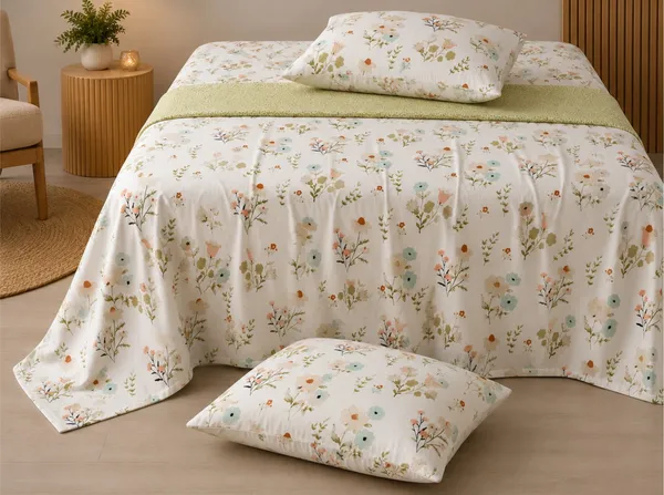 Dribble_King_Size_Bedsheet_210_TC_with_2_Pillow_Covers_�_108_x_108_Inches_Extra_Large_Double_Bed_Sheet_�_Soft_Cotton_Feel_Breathable_Printed_Bedding_Set_for_Bedroom_Home_Hotel_Design_-_Earthy_Elegance