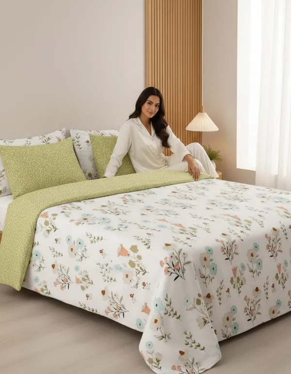 Dribble_King_Size_Bedsheet_210_TC_with_2_Pillow_Covers_�_108_x_108_Inches_Extra_Large_Double_Bed_Sheet_�_Soft_Cotton_Feel_Breathable_Printed_Bedding_Set_for_Bedroom_Home_Hotel_Design_-_Earthy_Elegance
