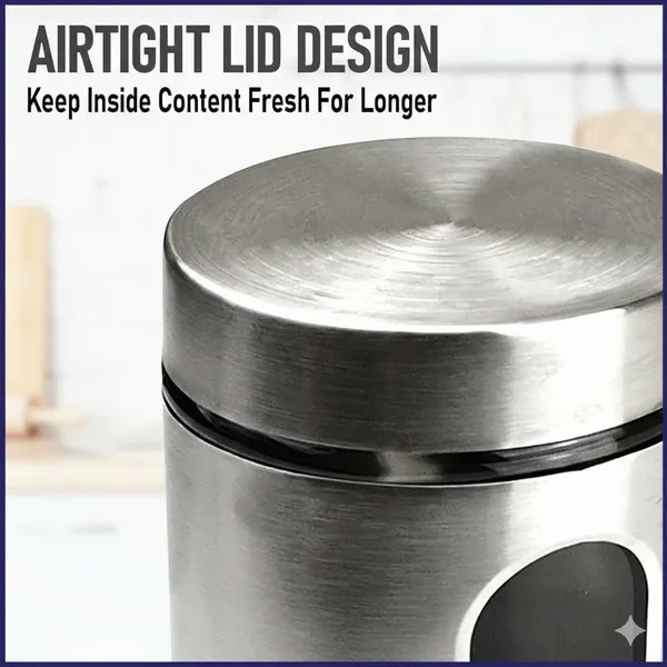 Dribble_Stainless_Steel_Glass_Window_Jar_Set_Of_3_|_Airtight_See-Through_Kitchen_Storage_Canister_With_Transparent_Window_|_Steel_Snack,_Masala,_Spice,_Pickle,_Fryums_&_Cookie_Container(600ml,_900ml)