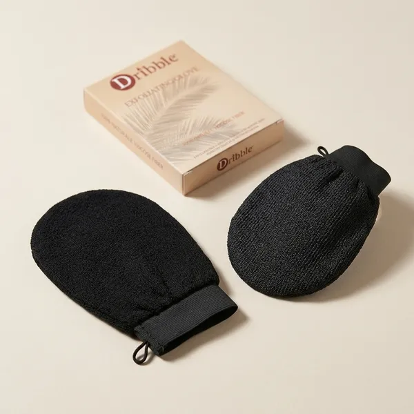 Dribble_Premium_Body_Exfoliating_Glove_Scrubber_For_Shower_Deep_Exfoliation_To_Remove_Dead_Skin_Keratosis_Pilaris_100_Natural_Viscose_Fiber_For_Smooth_Skin_Reusable_Mitt_For_Self_Tan_Prep_-_Pack_Of_2