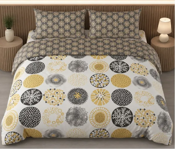 Dribble_King_Size_Bedsheet_210_TC_with_2_Pillow_Covers_�_108_x_108_Inches_Extra_Large_�_Soft_Cotton_Fabric,_Breathable_Printed_Bedding_Set_for_Bedroom_Home_Hotel_Design_-_Floral_Fusion
