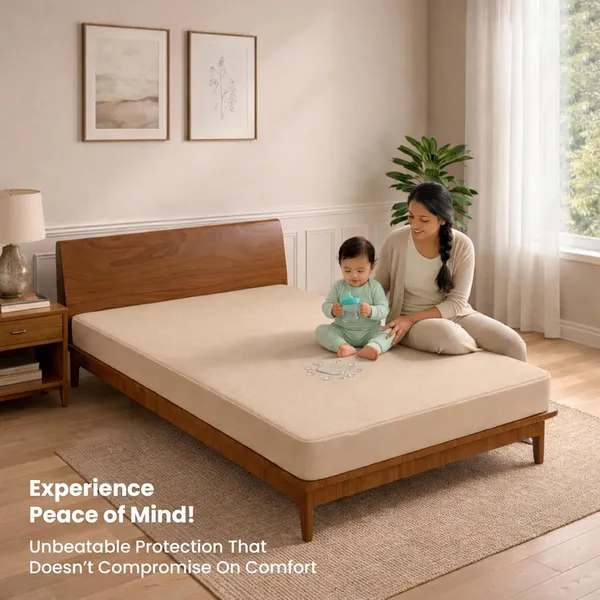 Dribble_Waterproof_Premium_Terry_Cotton_Mattress_Protector_for_Double_Bed_King_Size_78x72_Inches_|_Elastic_Fitted_|_Fits_Upto_10_Inch_|_Bed_Protector_Cover_(78"x72"_King_Beige)