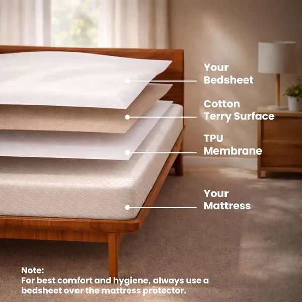 Dribble_Waterproof_Premium_Terry_Cotton_Mattress_Protector_for_Double_Bed_King_Size_78x72_Inches_|_Elastic_Fitted_|_Fits_Upto_10_Inch_|_Bed_Protector_Cover_(78"x72"_King_Beige)