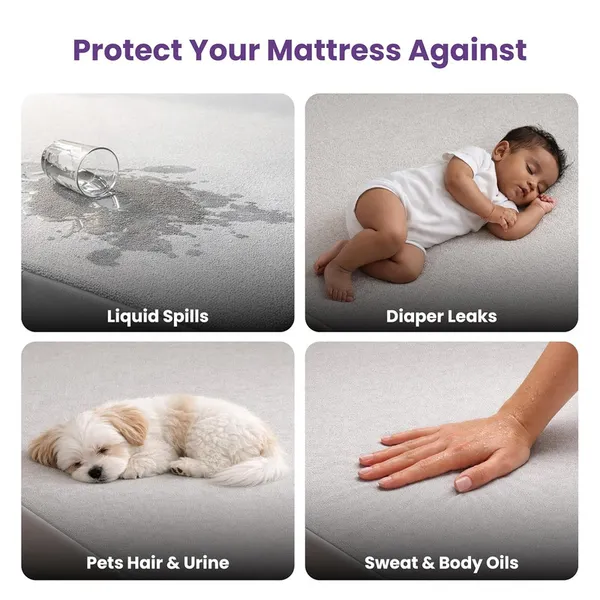 Dribble_Waterproof_Premium_Terry_Cotton_Mattress_Protector_for_Double_Bed_King_Size_78x72_Inches_|_Elastic_Fitted_|_Fits_Upto_10_Inch_|_Bed_Protector_Cover_(78"x72"_King_Grey)