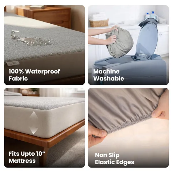 Dribble_Waterproof_Premium_Terry_Cotton_Mattress_Protector_for_Double_Bed_King_Size_78x72_Inches_|_Elastic_Fitted_|_Fits_Upto_10_Inch_|_Bed_Protector_Cover_(78"x72"_King_Grey)