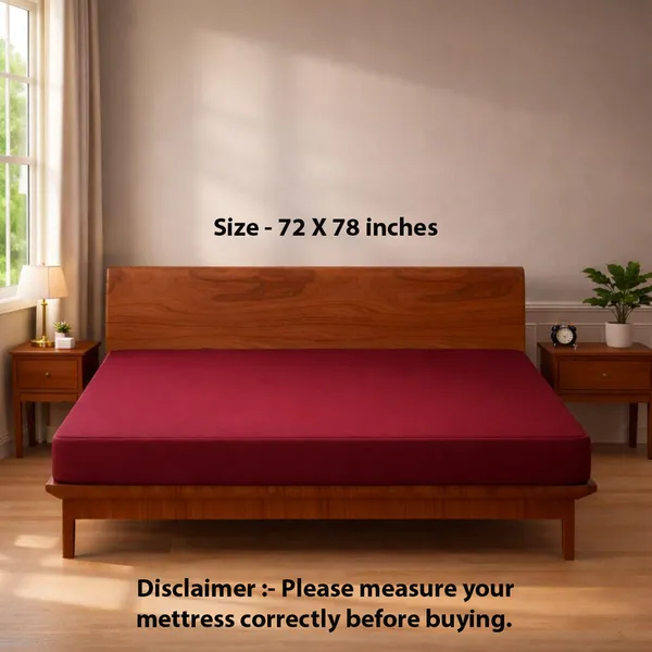 Dribble_Waterproof_Premium_Terry_Cotton_Mattress_Protector_for_Double_Bed_King_Size_78x72_Inches_|_Elastic_Fitted_|_Fits_Upto_10_Inch_|_Bed_Protector_Cover_(78"x72"_King_Maroon)