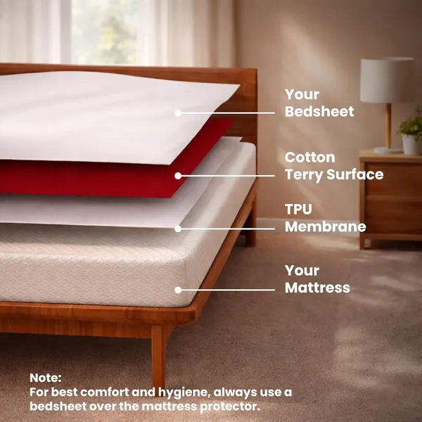 Dribble_Waterproof_Premium_Terry_Cotton_Mattress_Protector_for_Double_Bed_King_Size_78x72_Inches_|_Elastic_Fitted_|_Fits_Upto_10_Inch_|_Bed_Protector_Cover_(78"x72"_King_Maroon)
