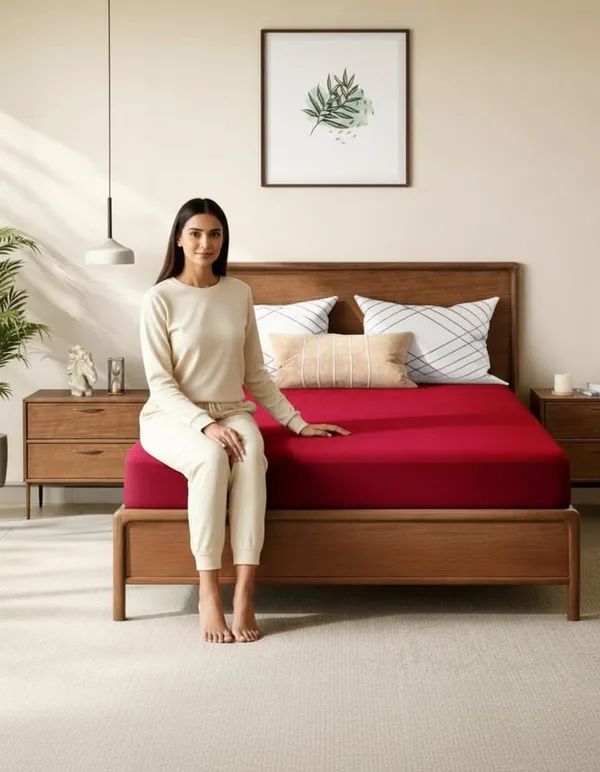 Dribble_Waterproof_Premium_Terry_Cotton_Mattress_Protector_for_Double_Bed_King_Size_78x72_Inches_|_Elastic_Fitted_|_Fits_Upto_10_Inch_|_Bed_Protector_Cover_(78"x72"_King_Maroon)