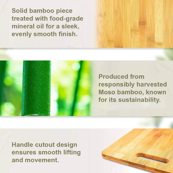 Dribble_Premium_Bamboo_Kitchen_Combo_Set_|_Large_Bamboo_Wood_Chopping_Board_32x22x2cm_&_Eco-Friendly_Bamboo_Wooden_Coasters/Heat_Pads_Pack_of_2_|_BPA-Free_Anti-Microbial_Cutting_Board_for_Vegetables,_Fruits,_Meat_&_Cheese_|_Durable_Kitchen_Accessories