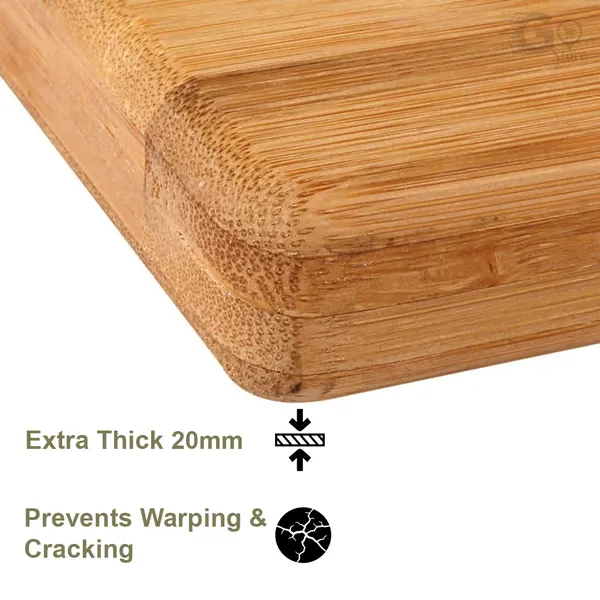 Dribble_Premium_Bamboo_Kitchen_Combo_Set_|_Large_Bamboo_Wood_Chopping_Board_32x22x2cm_&_Eco-Friendly_Bamboo_Wooden_Coasters/Heat_Pads_Pack_of_2_|_BPA-Free_Anti-Microbial_Cutting_Board_for_Vegetables,_Fruits,_Meat_&_Cheese_|_Durable_Kitchen_Accessories