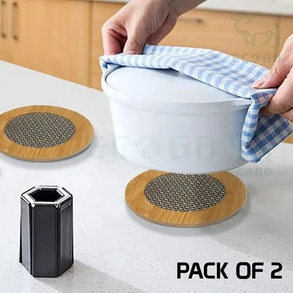 Dribble_Premium_Bamboo_Kitchen_Combo_Set_|_Large_Bamboo_Wood_Chopping_Board_32x22x2cm_&_Eco-Friendly_Bamboo_Wooden_Coasters/Heat_Pads_Pack_of_2_|_BPA-Free_Anti-Microbial_Cutting_Board_for_Vegetables,_Fruits,_Meat_&_Cheese_|_Durable_Kitchen_Accessories
