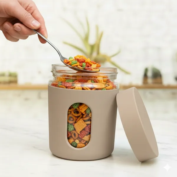 Dribble_Stainless_Steel_Storage_Jar_Set_Of_3_With_Glass_Window_|_Airtight_Kitchen_Canister_Containers_For_Rice,_Pulses,_Spices_&_Dry_Fruits_|_Moisture_Proof_(Beige)_(400Ml_Each)