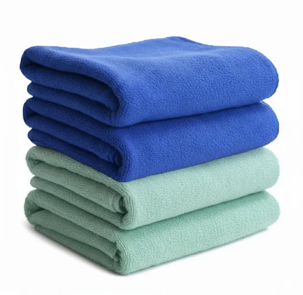 Dribble_Microfiber_Weft_Knitting_400_Gsm_Hand_Towel_40X60_Cm_Ultra_Soft_Quick_Dry_Highly_Absorbent_Lightweight_Skin_Friendly_Towel_For_Bathroom_Gym_Travel_Blue_Pista_Green_Pack_Of_4