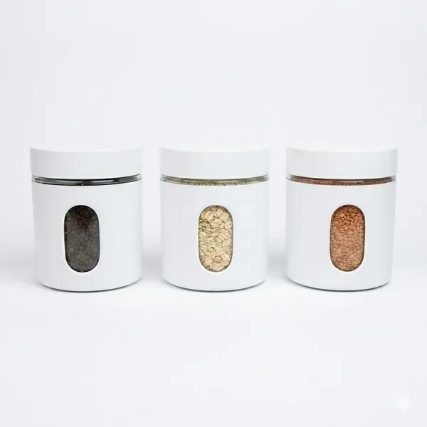 Dribble_Stainless_Steel_Storage_Jar_Set_Of_3_With_Glass_Window_|_Airtight_Kitchen_Canister_Containers_For_Rice,_Pulses,_Spices_&_Dry_Fruits_|_Moisture_Proof_(White)_(730Ml_Each)