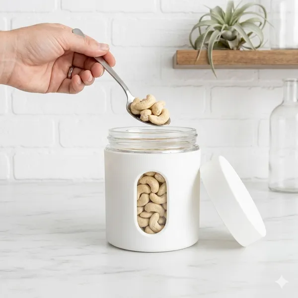 Dribble_Stainless_Steel_Storage_Jar_Set_Of_3_With_Glass_Window_|_Airtight_Kitchen_Canister_Containers_For_Rice,_Pulses,_Spices_&_Dry_Fruits_|_Moisture_Proof_(White)_(730Ml_Each)