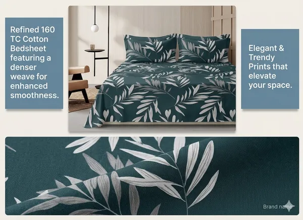 Dribble_Midnight_Garden_Queen_Size_Bedsheet_with_2_Pillow_Covers_|_186_TC_Soft_Cotton_Feel_Bed_Sheet_|_Breathable_Printed_Bedding_Set_|_Skin-Friendly_&_Durable_for_Bedroom,_Home_&_Hotel