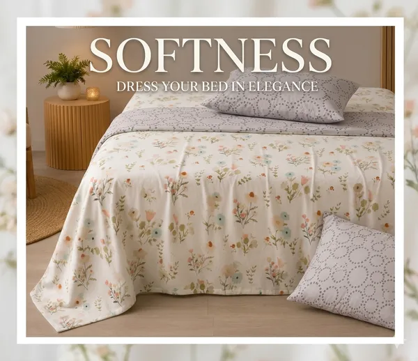 Dribble_King_Size_Bedsheet_210_TC_with_2_Pillow_Covers_�_108_x_108_Inches_Extra_Large_�_Soft_Cotton_Fabric,_Breathable_Printed_Bedding_Set_for_Bedroom_Home_Hotel_Design_-_Earthy_Patels