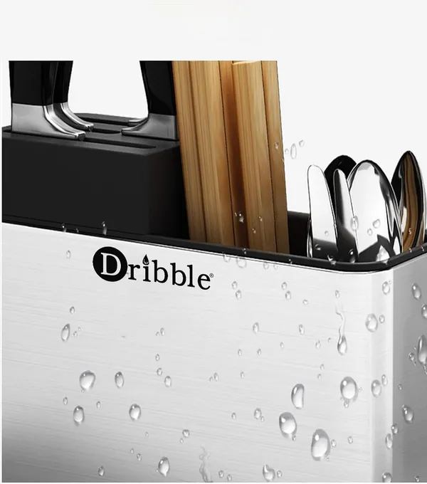 Dribble_Stainless_Steel_Spoon_Stand_&_Knife_Holder_for_Kitchen_Countertop_|_Rustproof_Cutlery_Organizer_for_Spoons,_Forks,_Spatula_&_Knives_|_Durable_Steel_Utensil_Stand