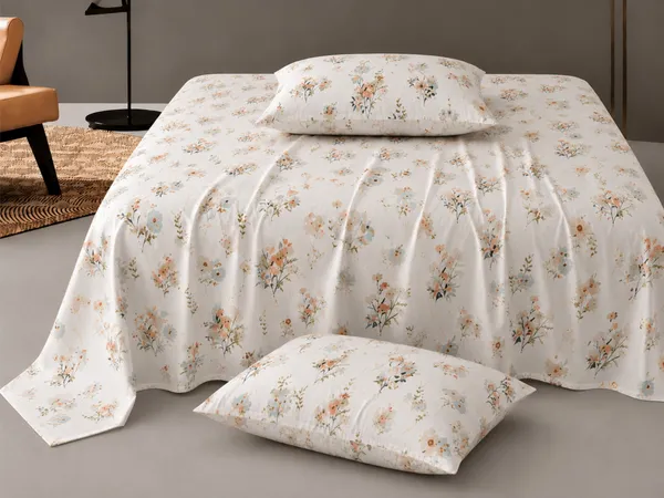Dribble_Floral_Pearl_Queen_Size_Bedsheet_with_2_Pillow_Covers_|_186_TC_Soft_Cotton_Feel_Bed_Sheet_|_Breathable_Printed_Bedding_Set_|_Skin-Friendly_&_Durable_for_Bedroom,_Home_&_Hotel