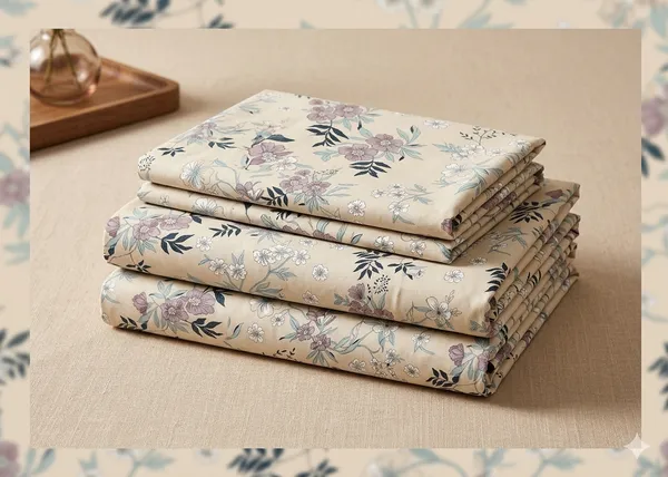 Dribble_Sand_Blossom_Queen_Size_Bedsheet_with_2_Pillow_Covers_|_186_TC_Soft_Cotton_Feel_Bed_Sheet_|_Breathable_Printed_Bedding_Set_|_Skin-Friendly_&_Durable_for_Bedroom,_Home_&_Hotel