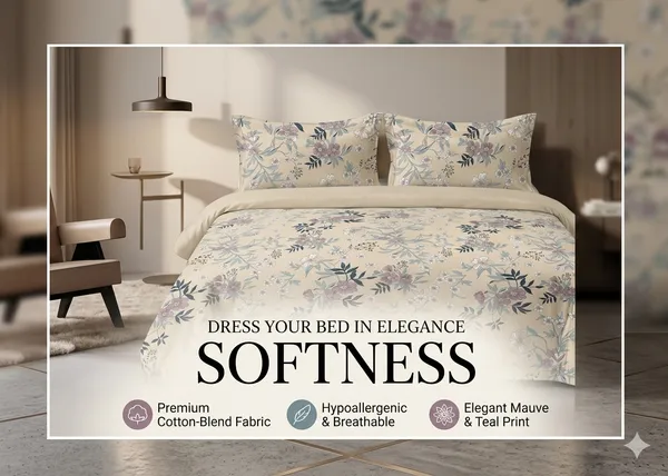 Dribble_Sand_Blossom_Queen_Size_Bedsheet_with_2_Pillow_Covers_|_186_TC_Soft_Cotton_Feel_Bed_Sheet_|_Breathable_Printed_Bedding_Set_|_Skin-Friendly_&_Durable_for_Bedroom,_Home_&_Hotel