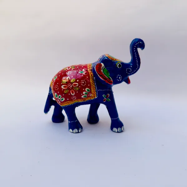 Blue_Handpainted_Decorative_Elephant_Figurine