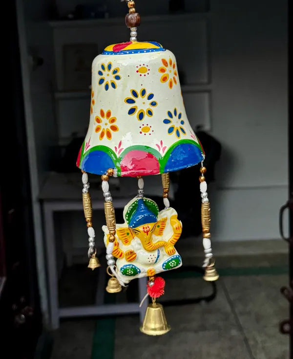 Hand_Painted_Ceramic_Wind_Chime_with_Elephant_and_Bell_Hangings