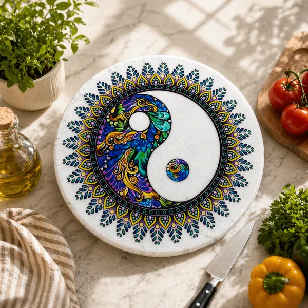 Marble_Yin_Yang_Mandala_Design_11_Inch_Round_Chopping_Board