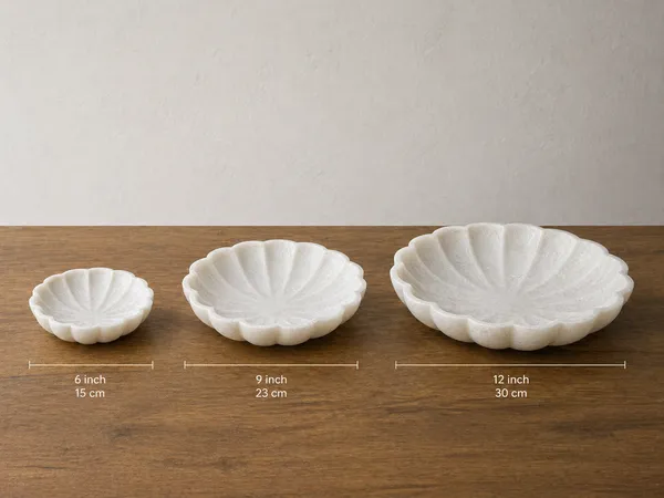 White_Marble_Scalloped_Serving_Bowl