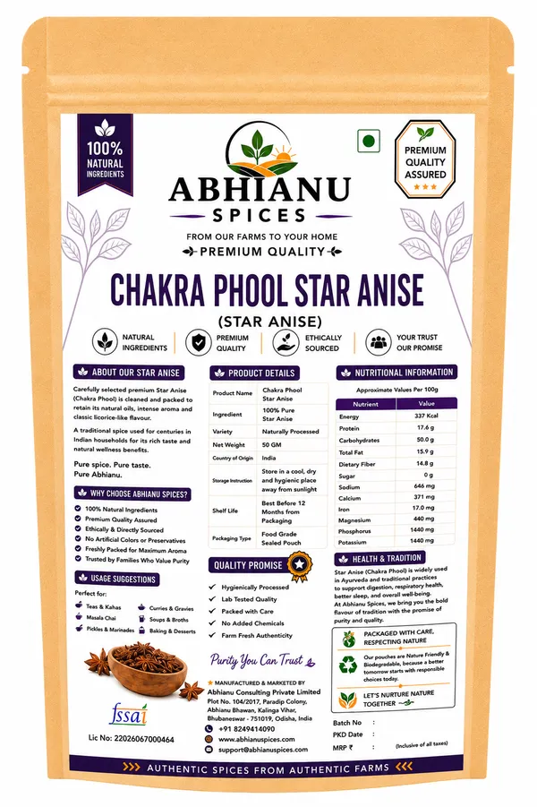 Abhianu_Spices_Star_Anise_Chakra_Phool_300_GM_(6*_50_GM_Pack)