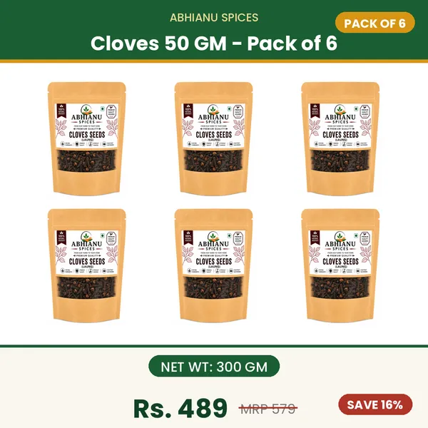 Abhianu_Spices_Cloves_Laung_300_GM_(6*_50_GM_Pack)