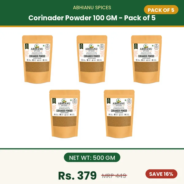 Abhianu_Spices_Coriander_Powder_Dhania_500_GM_(5*_100_GM_Pack)