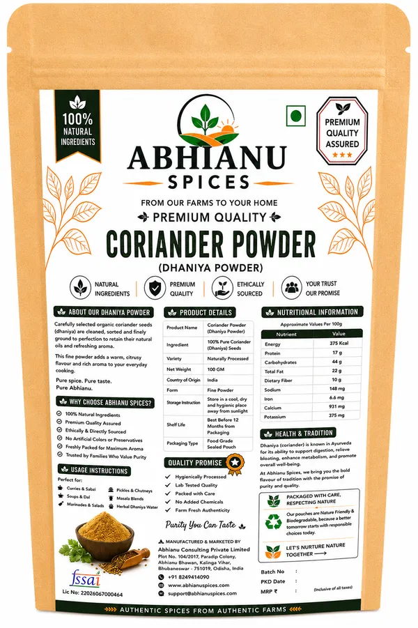 Abhianu_Spices_Coriander_Powder_Dhania_500_GM_(5*_100_GM_Pack)