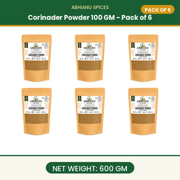 Abhianu_Spices_Coriander_Powder_Dhania_600_GM_(6*_100_GM_Pack)