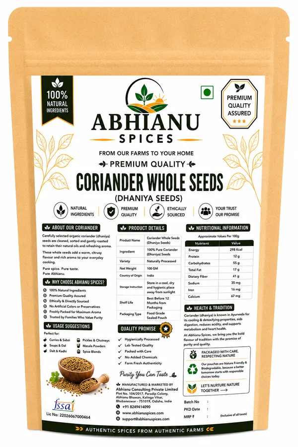 Abhianu_Spices_Coriander_Whole_Sabut_Dhania_600_GM_(6*_100_GM_Pack)