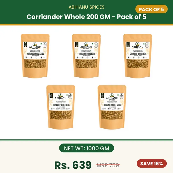 Abhianu_Spices_Coriander_Whole_Sabut_Dhania_1000_GM_(5*_200_GM_Pack)