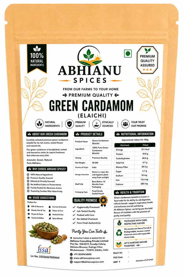Abhianu_Spices_Green_Cardamom_Choti_Elaichi_150_GM_(3*_50_GM_Pack)