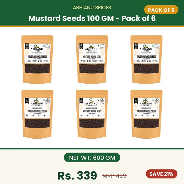 Abhianu_Spices_Mustard_Seeds_Rai_Sarson_600_GM_(6*_100_GM_Pack)