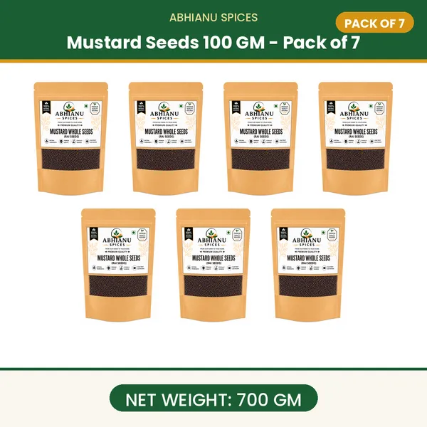 Abhianu_Spices_Mustard_Seeds_700_GM_(7*_100_GM_Pack)