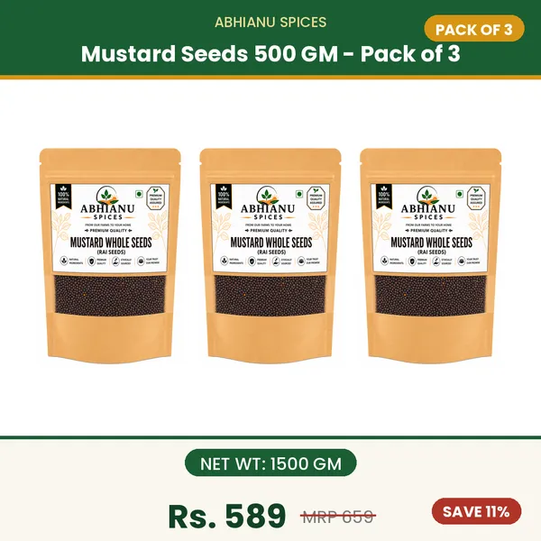 Abhianu_Spices_Mustard_Seeds_1500_GM_(3*_500_GM_Pack)