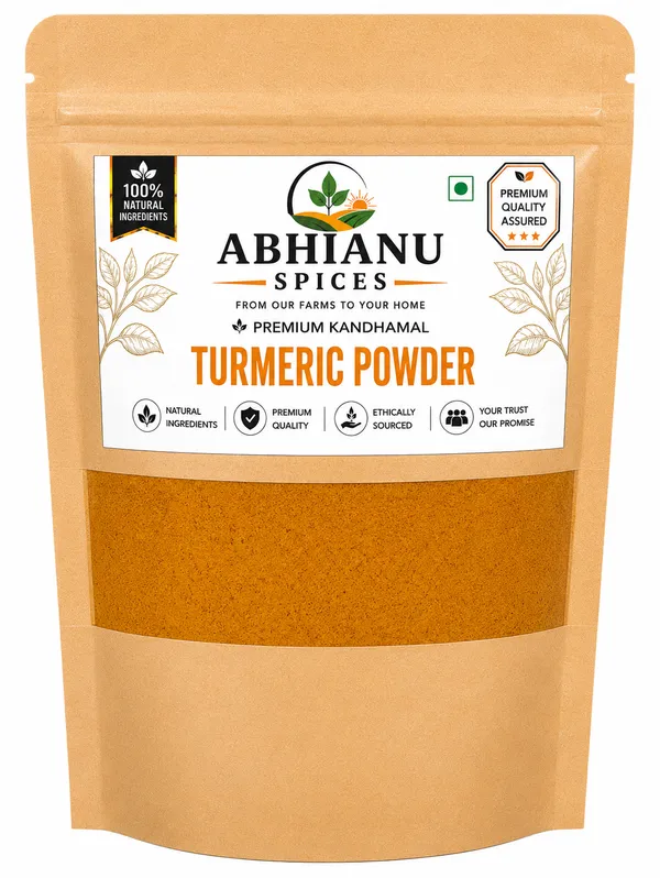 Abhianu_Spices_Kandhamal_Turmeric_Powder_600_GM_(6*_100_GM_Pack)
