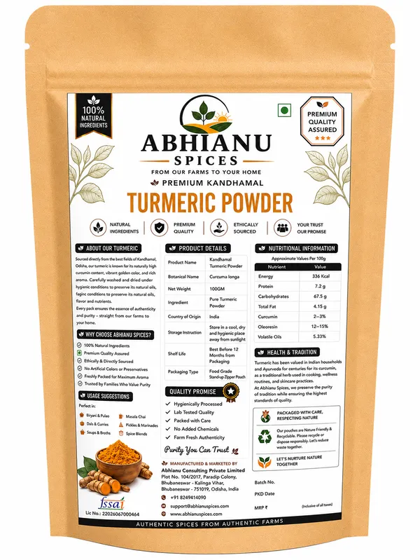 Abhianu_Spices_Kandhamal_Turmeric_Powder_600_GM_(6*_100_GM_Pack)
