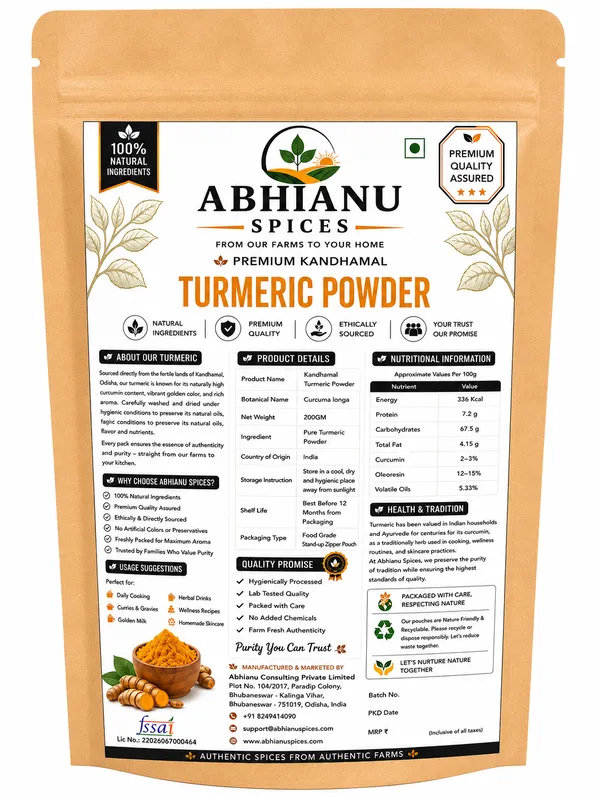 Abhianu_Spices_Kandhamal_Turmeric_Powder_1000_GM_(5*_200_GM_Pack)