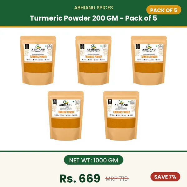 Abhianu_Spices_Kandhamal_Turmeric_Powder_1000_GM_(5*_200_GM_Pack)