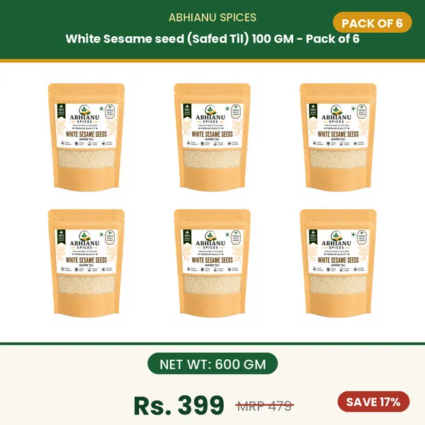 Abhianu_Spices_White_Sesame_Seeds_Safed_Til_600_GM_(6*_100_GM_Pack)
