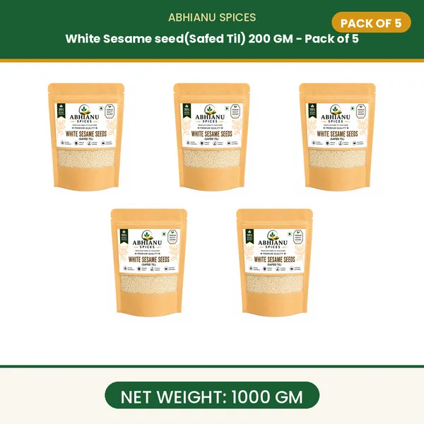 Abhianu_Spices_White_Sesame_Seeds_Safed_Til_1000_GM_(5*_200_GM_Pack)