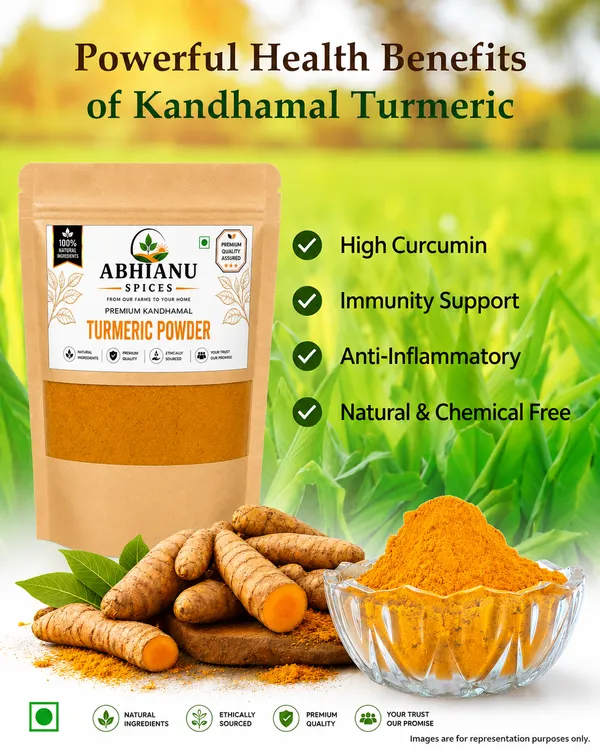 Abhianu_Spices_Kandhamal_Turmeric_Powder_600_GM_(6*_100_GM_Pack)