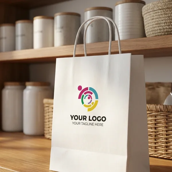 Printmakers_Custom_Logo_White_Paper_Shopping_Bag_300_Gsm_Pack_Of_10